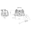Brembo 84mm Mount, 34mm 2 piston Cast Rear Brake Caliper (OE for most Modern European Bikes) Brembo 84mm Mount, 34mm 2 piston Cast Rear Brake Caliper (OE for most Modern European Bikes)